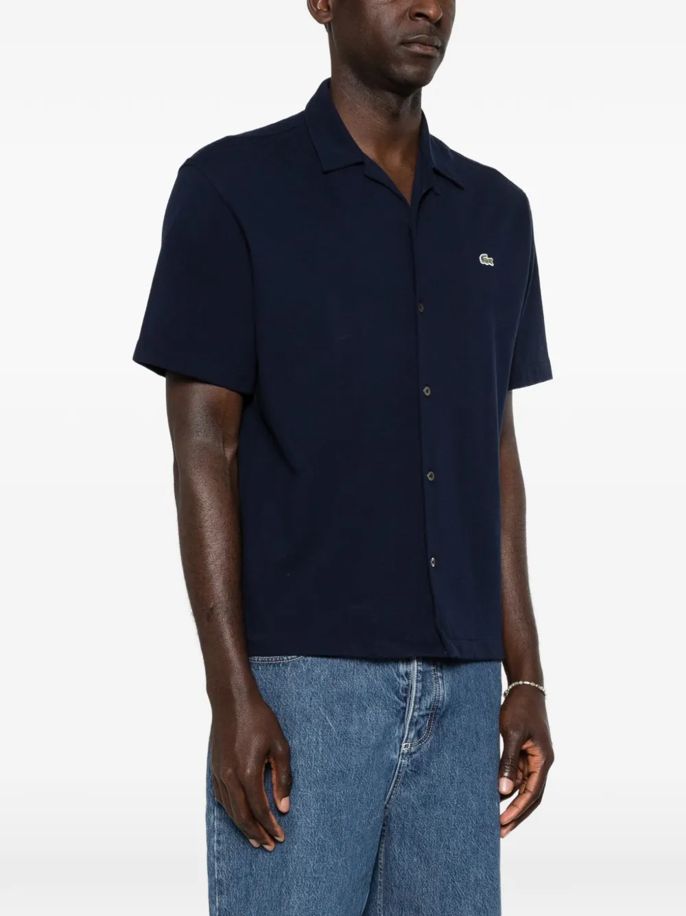 Lacoste Overhemd Blauw