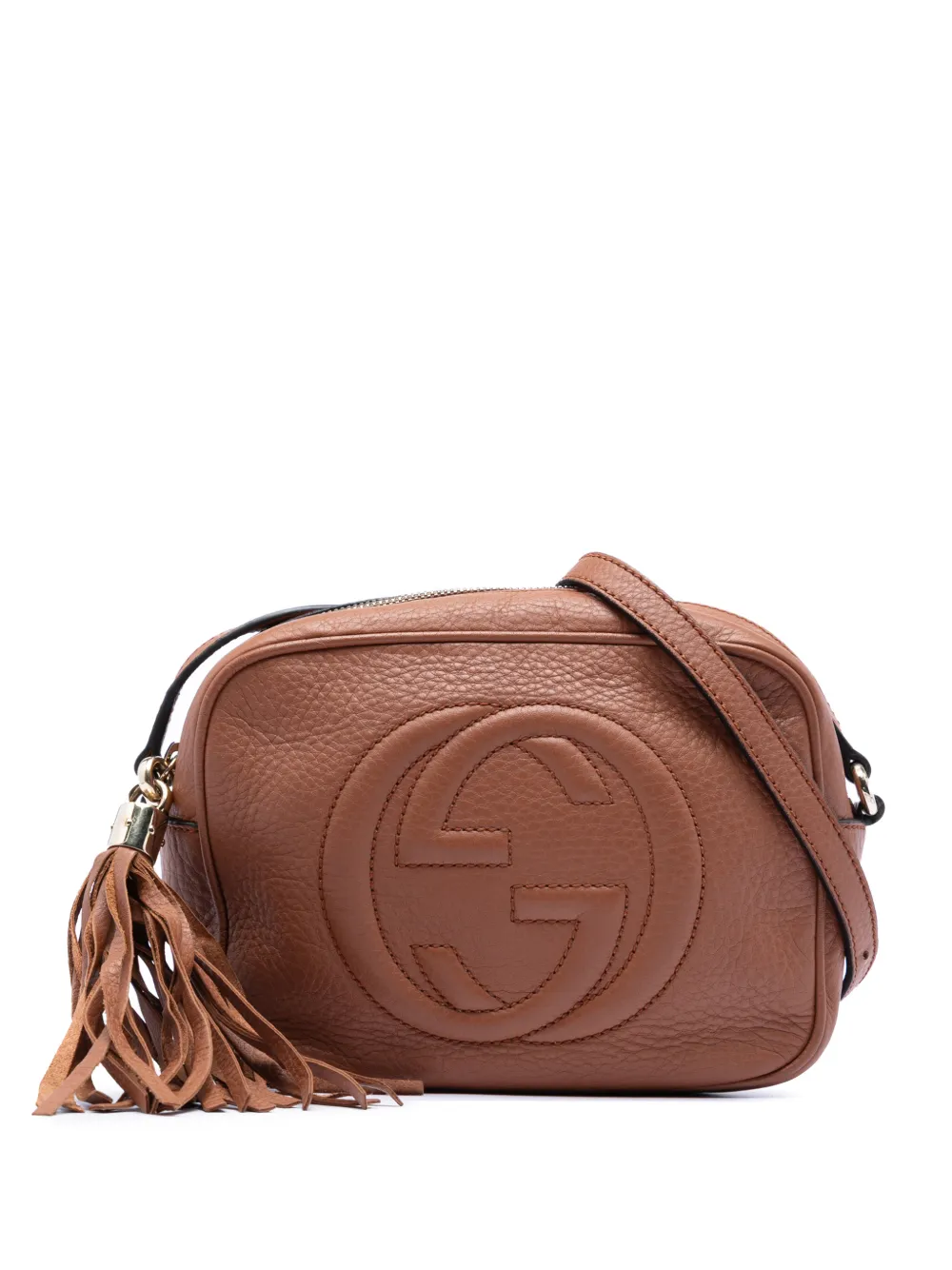 Gucci Pre-Owned 2016-2026 Leather Soho Disco crossbody bag - Marrone