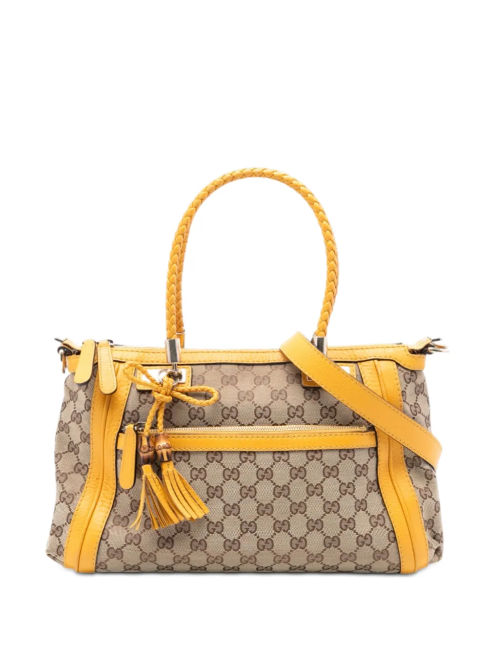 Gucci Pre-Owned 2016-2025 GG Canvas Bella satchel - Giallo