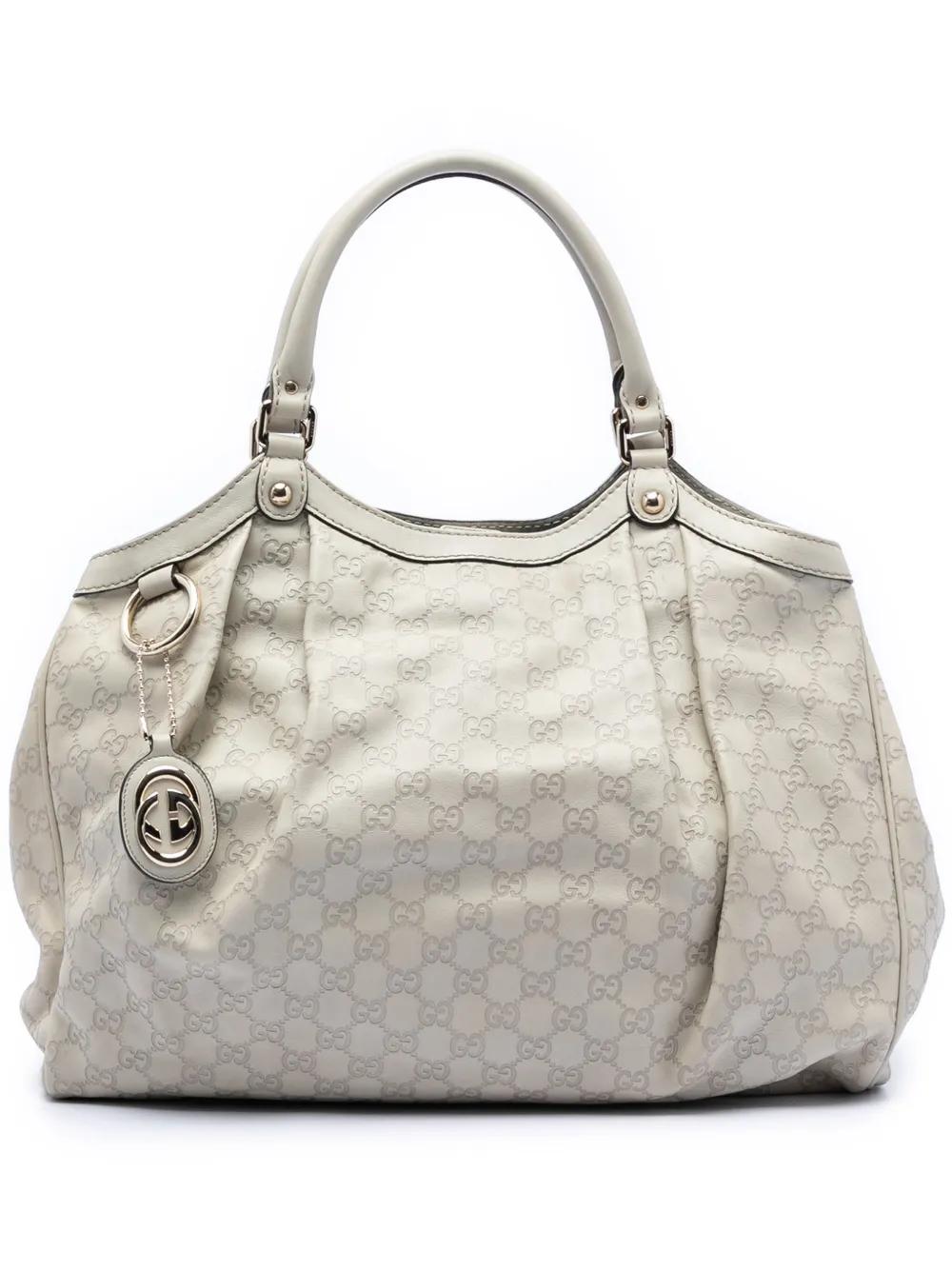 Gucci Pre-Owned 2016-2025 Large Guccissima Sukey tote bag - Bianco
