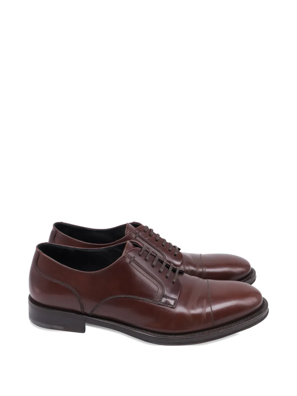 Ferragamo Pre-Owned cap-toe derby shoes - Marrone