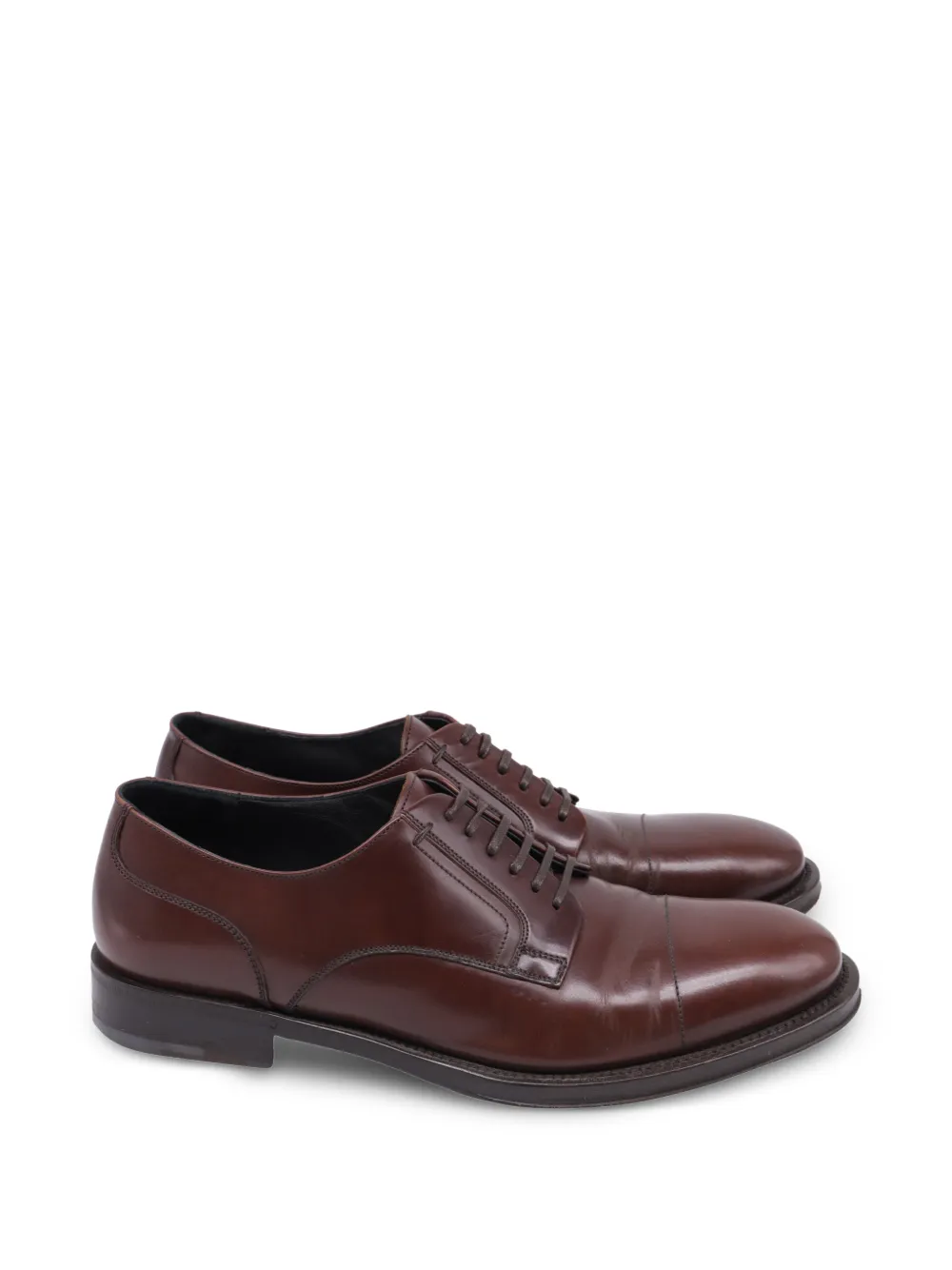 Ferragamo Pre-Owned cap-toe derby shoes - Marrone