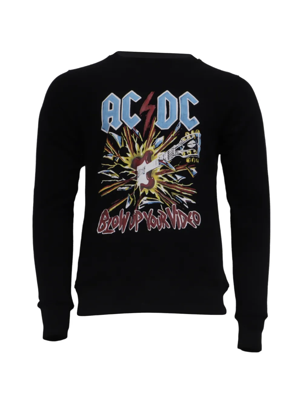 Gucci Pre-Owned AC-DC printed cotton sweatshirt - Nero