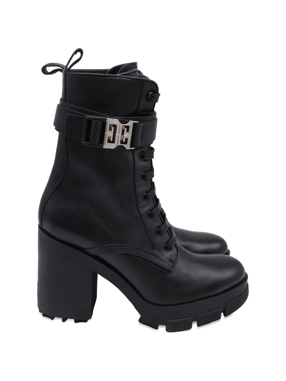 Givenchy Pre-Owned Terra lace-up leather boots - Nero
