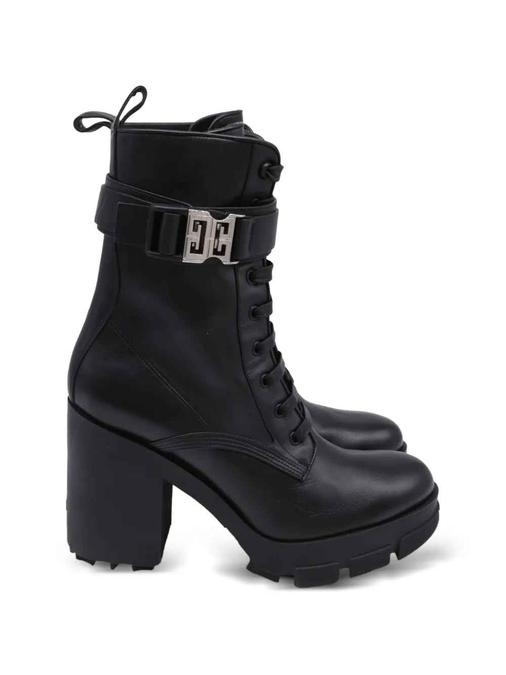 Givenchy Pre-Owned Terra lace-up leather boots - Nero