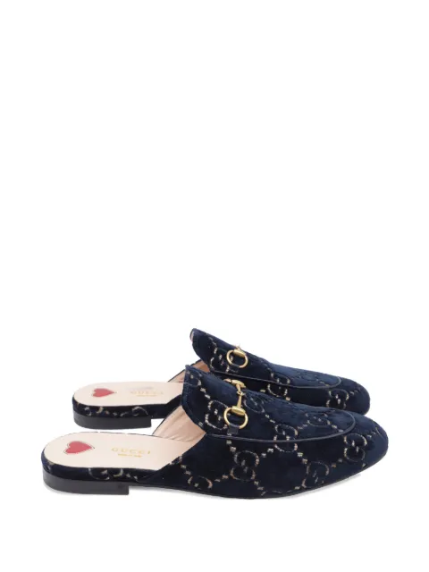 Gucci Pre-Owned Horsebit velvet mules