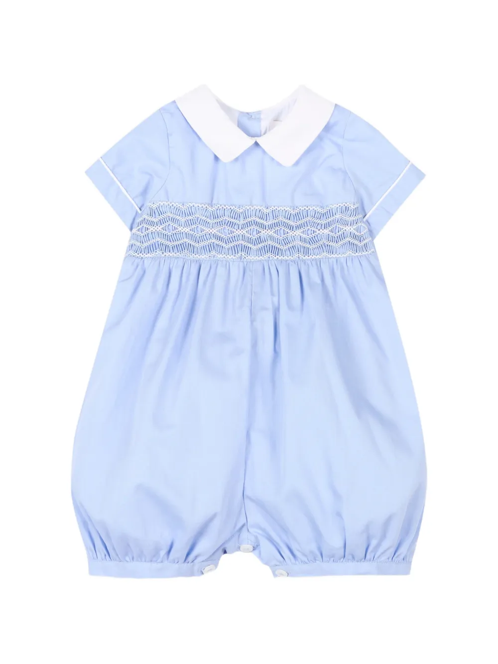 KIDIWI collar smocked shorties - Blu