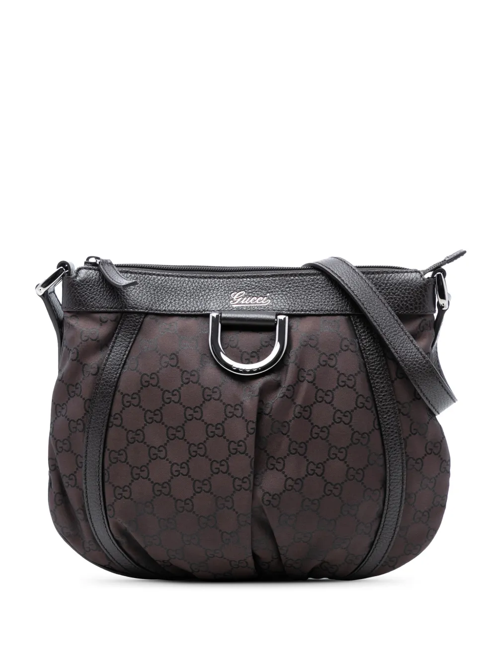 Gucci Pre-Owned 2016-2026 GG Nylon Abbey D Ring crossbody bag - Brown