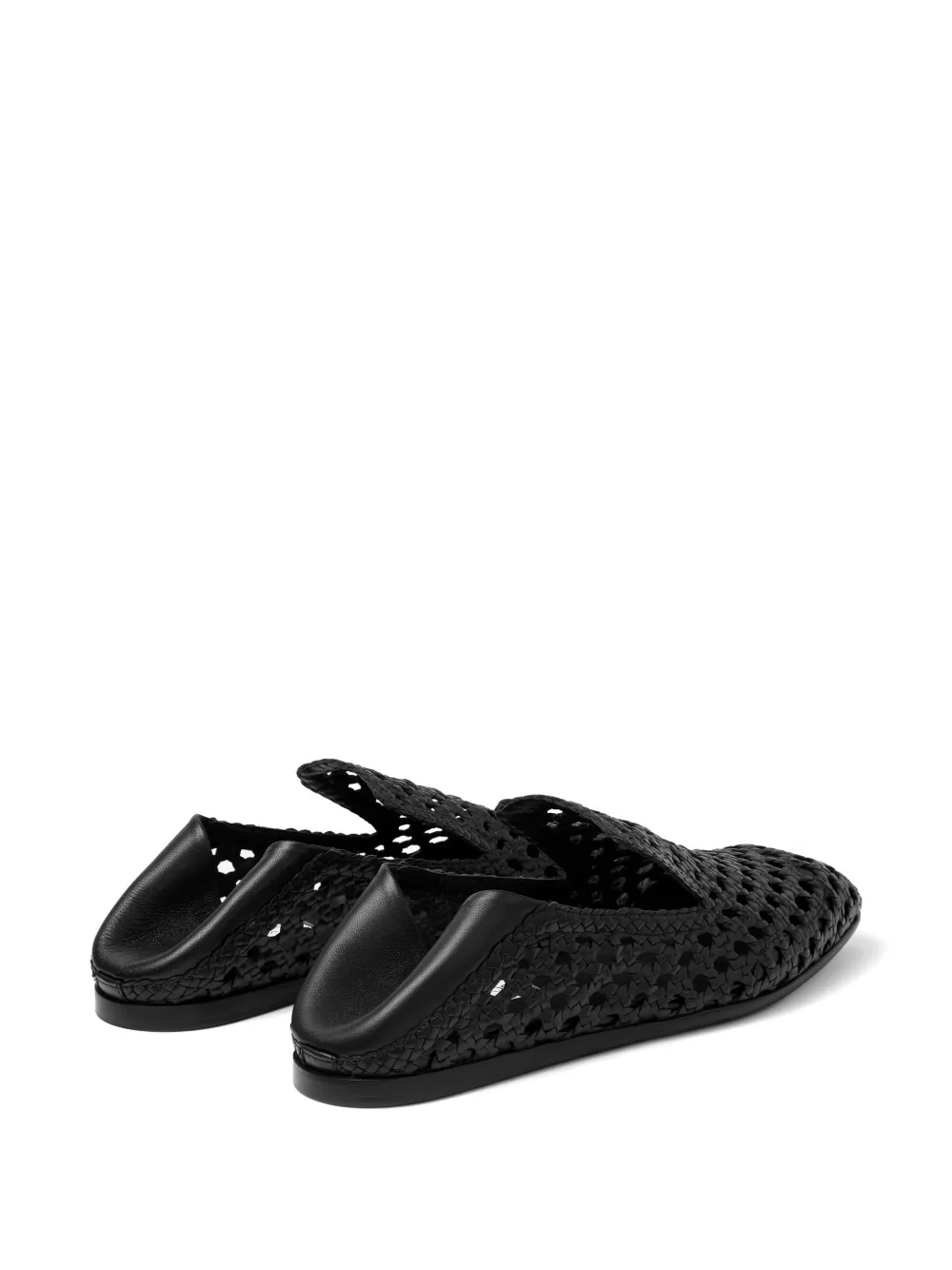 Jimmy Choo Eliot geweven loafers Zwart