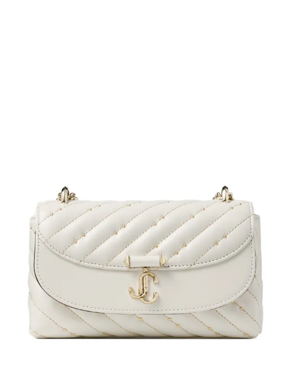 Jimmy Choo Curve キルティング レザーショルダーバッグ S | ホワイト 