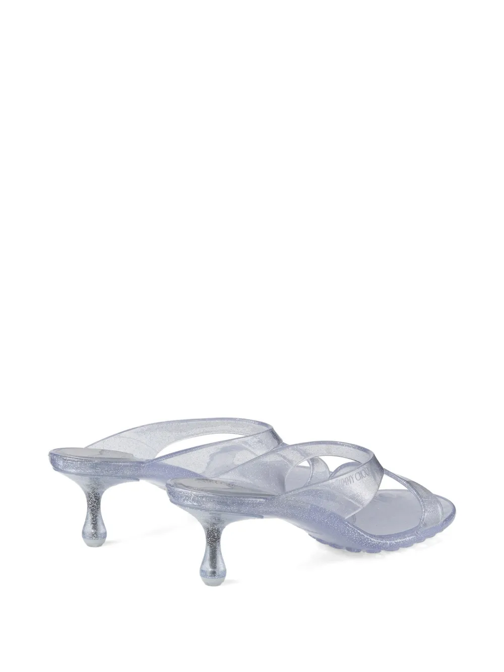 Jimmy Choo Jelly Drop glitter-detail mules Zilver