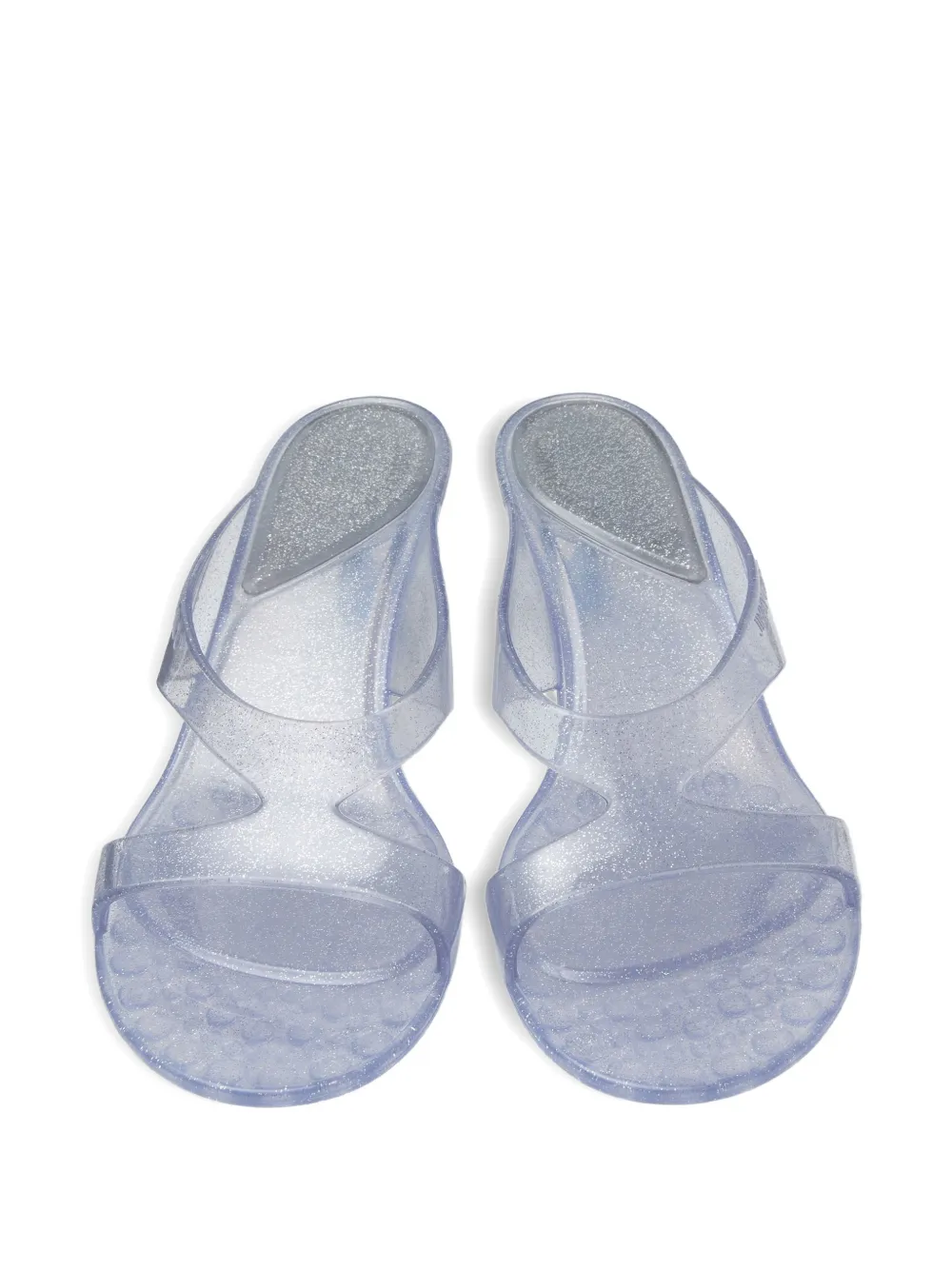 Jimmy Choo Jelly Drop glitter-detail mules Zilver