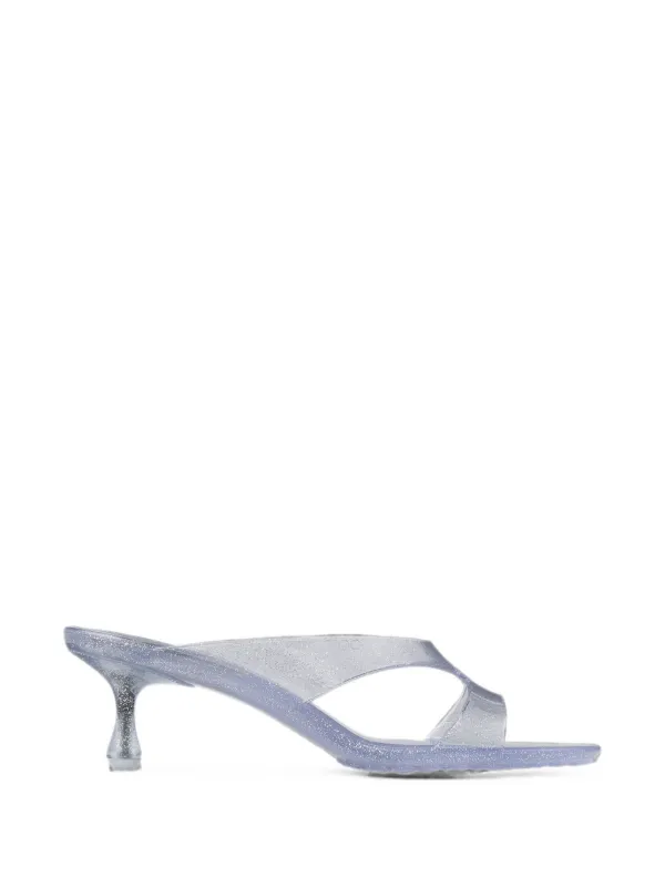 Jimmy Choo Jelly Drop ミュール | シルバートーン | FARFETCH JP