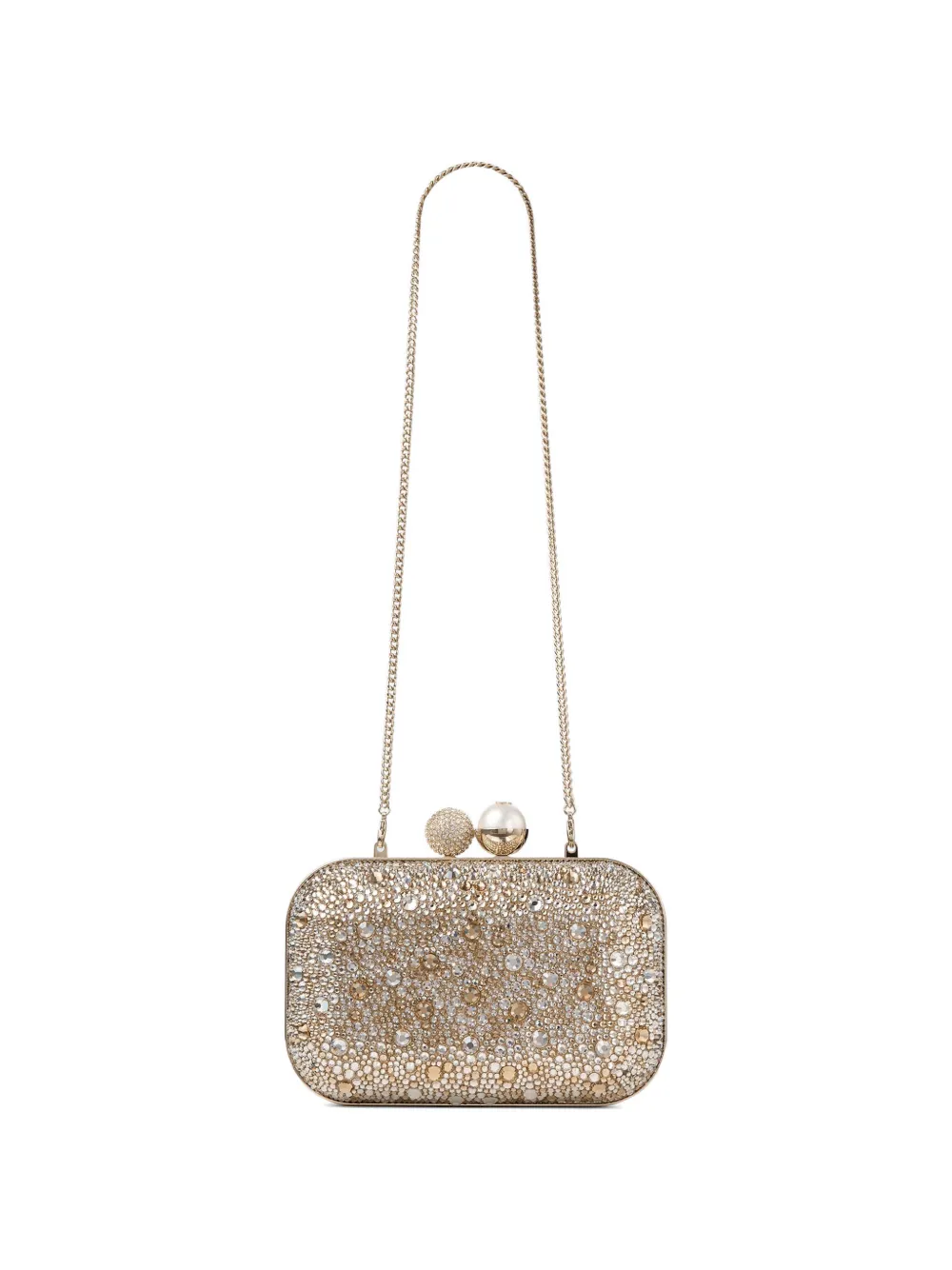 Jimmy Choo Cloud clutch verfraaid met kristallen Goud
