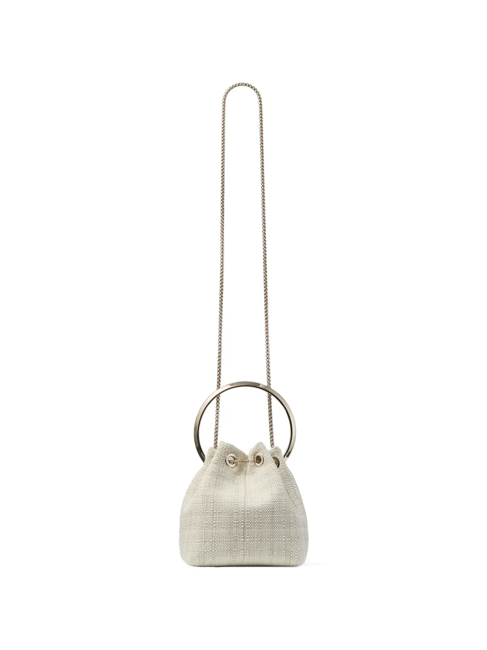 Jimmy Choo Bon Bon Bucket Bag in Neutrals, view 2