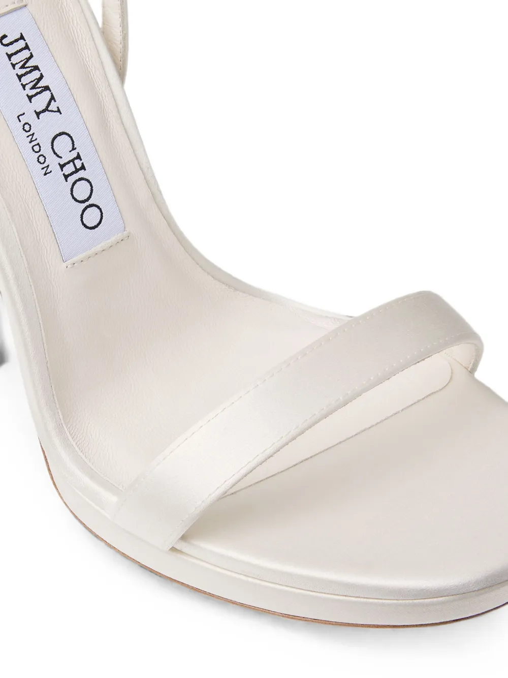 Jimmy Choo Moza 120 sandalen met bandje Wit