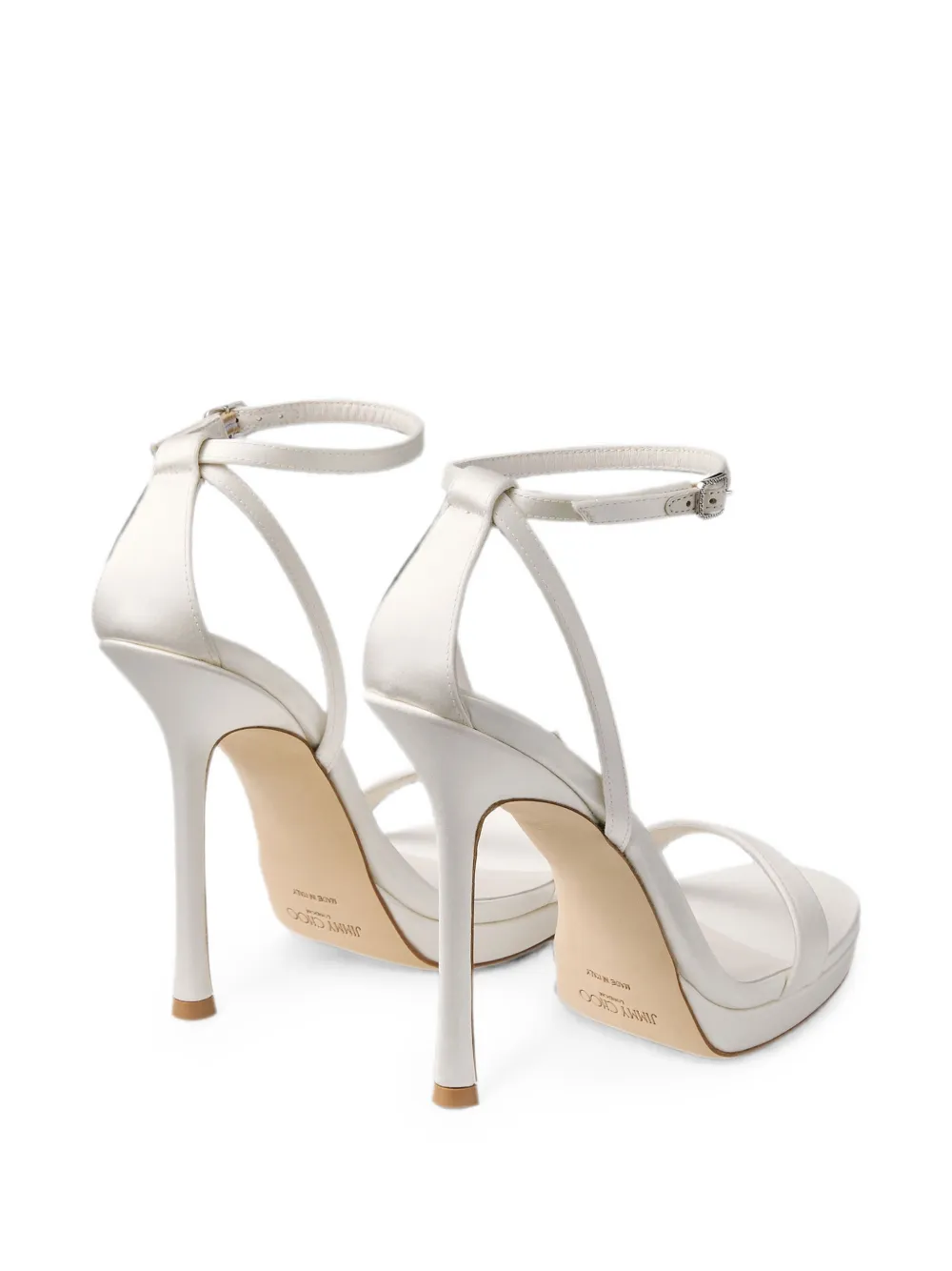 Jimmy Choo Moza 120 sandalen met bandje Wit