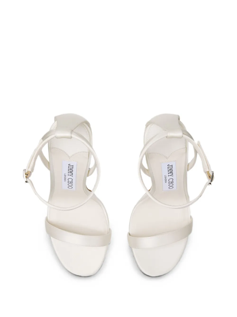 Jimmy Choo Moza 120 sandalen met bandje Wit