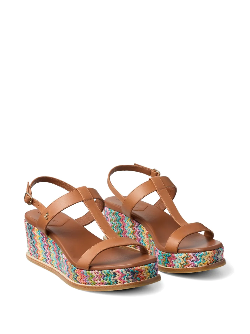 Jimmy Choo 60mm Theia wedge heeled sandals Bruin