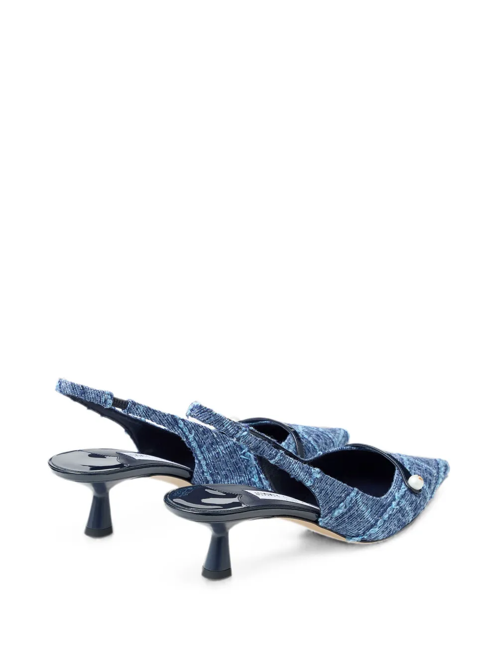 Jimmy Choo Amita tweed pumps verfraaid met parels Blauw