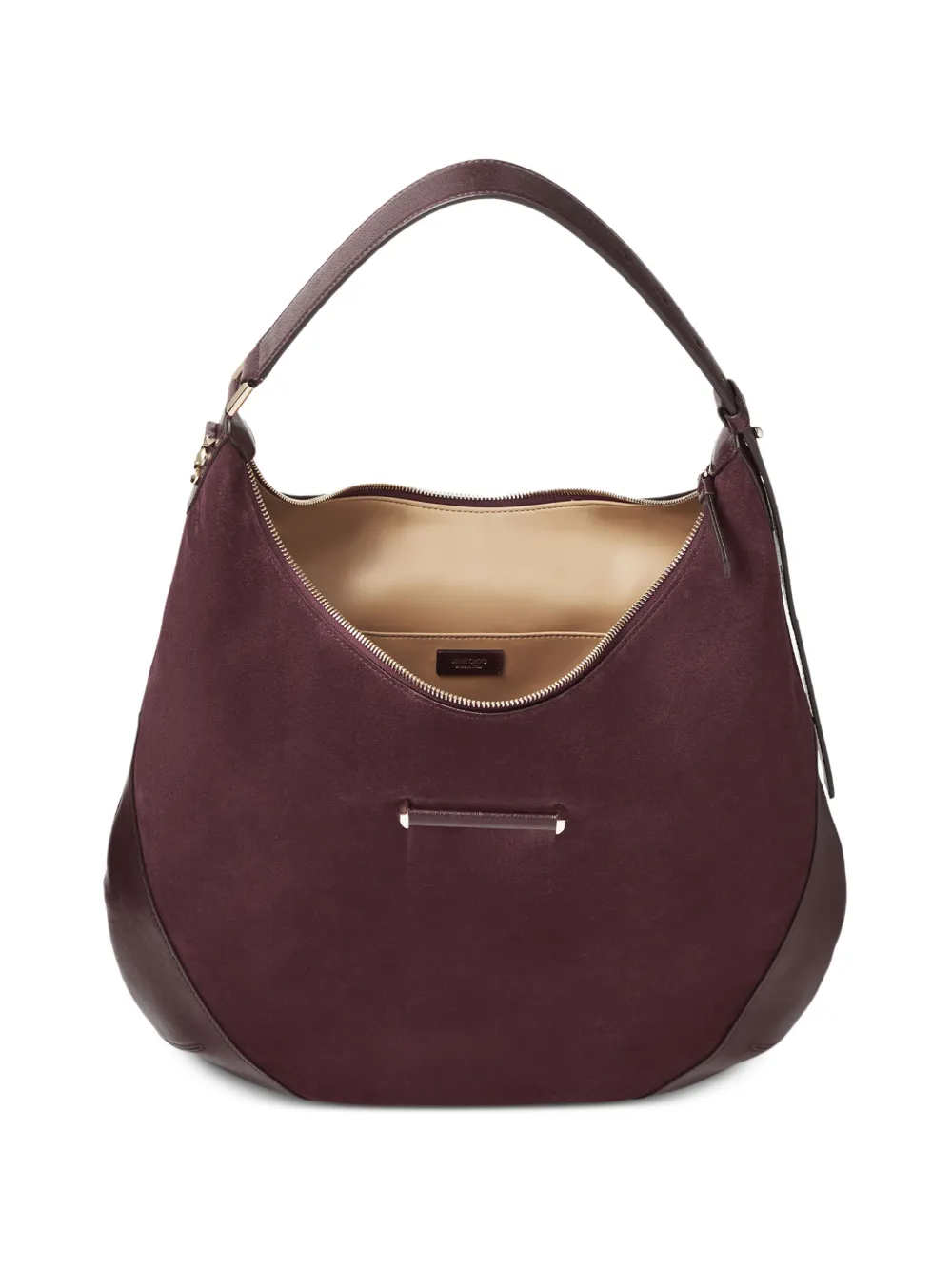 Jimmy Choo Bar Hobo suede shoulder bag - Marrone