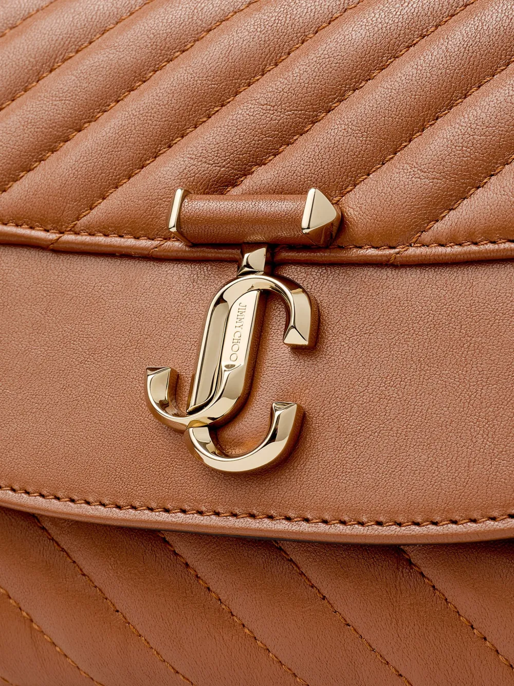Jimmy Choo Leren schoudertas Bruin