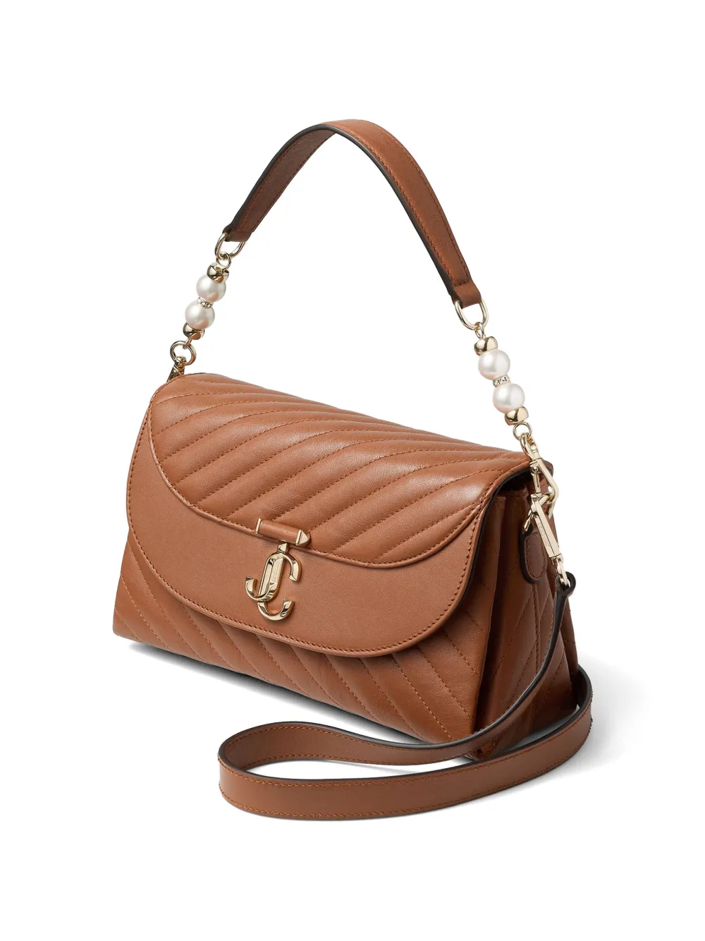 Jimmy Choo Leren schoudertas Bruin