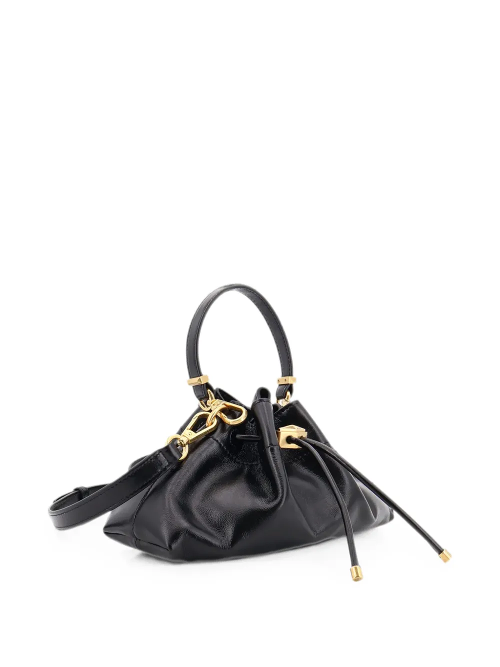 Jimmy Choo Kleine Cinch schoudertas Zwart