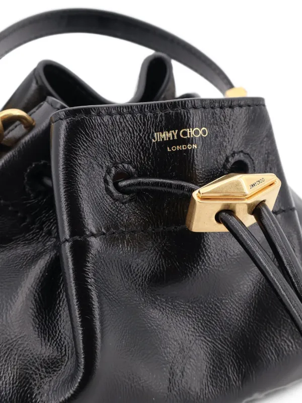 Jimmy Choo Cinch レザーショルダーバッグ S | ブラック | FARFETCH JP
