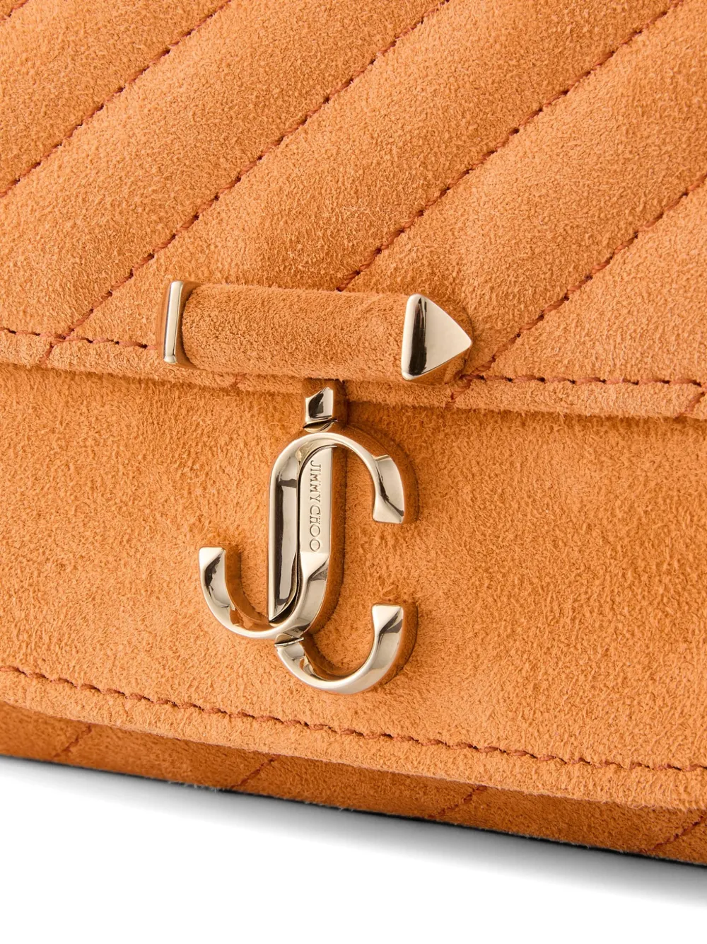 Jimmy Choo Curve portemonnee met ketting Oranje