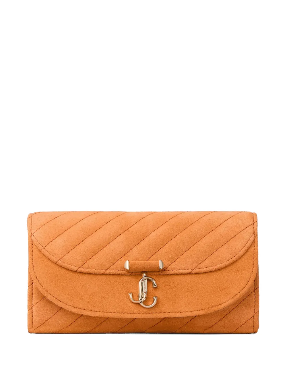 Jimmy Choo Clutch Curve con catena - Arancione