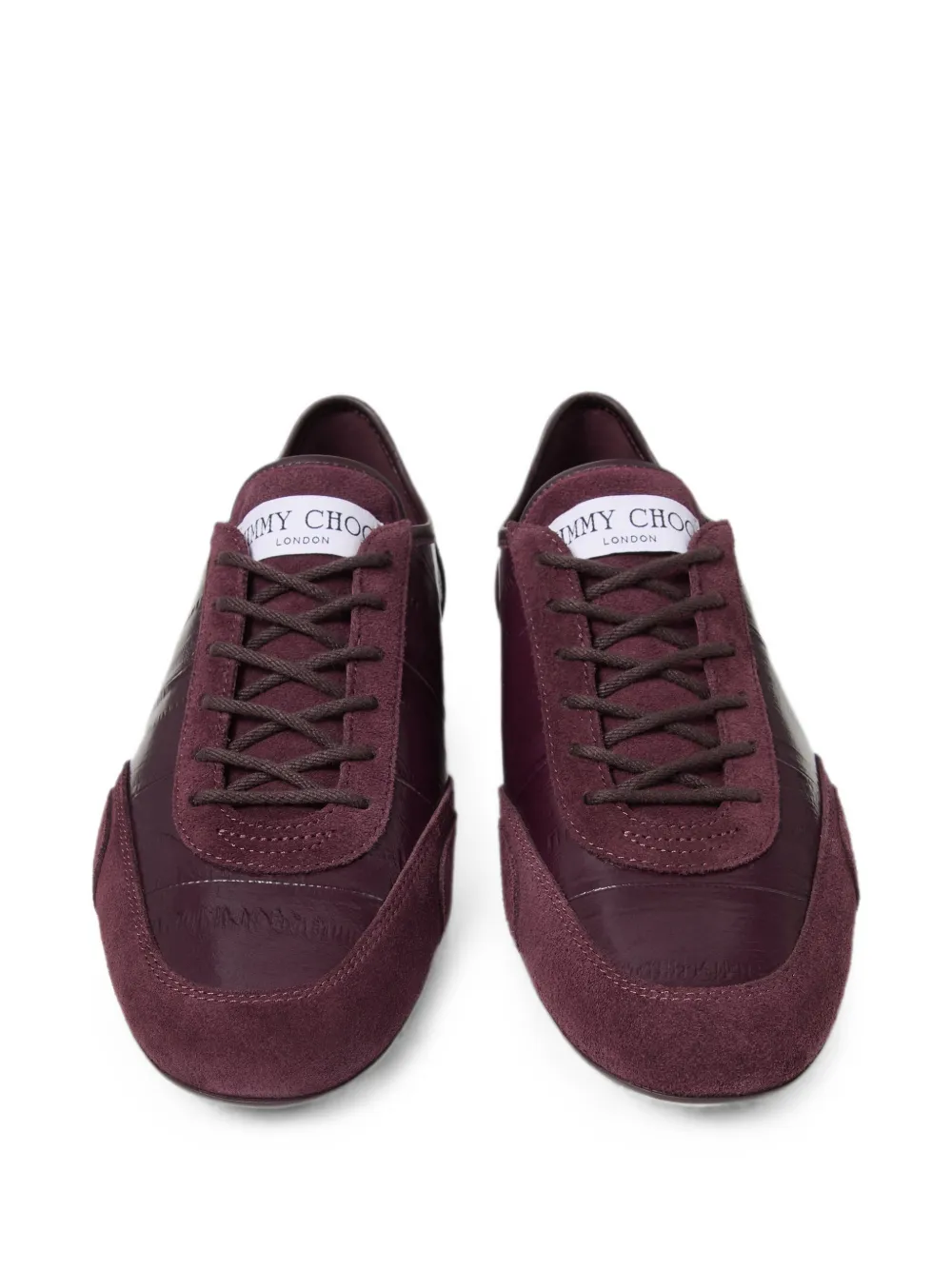 Jimmy Choo Sunny F leren low-top sneakers met print Rood