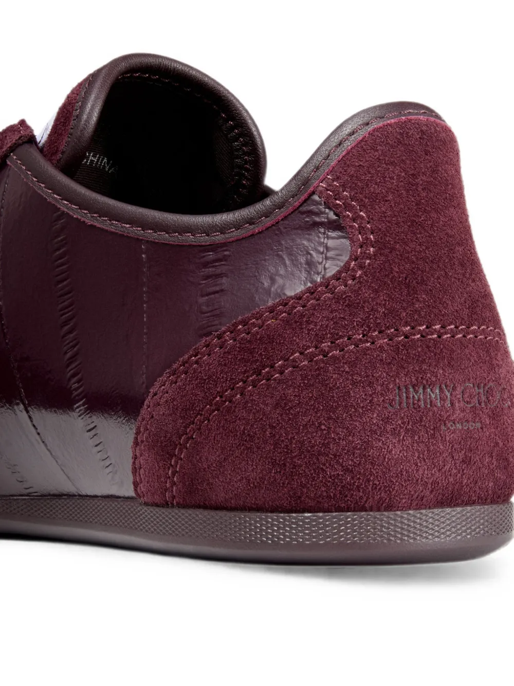 Jimmy Choo Sunny F leren low-top sneakers met print Rood
