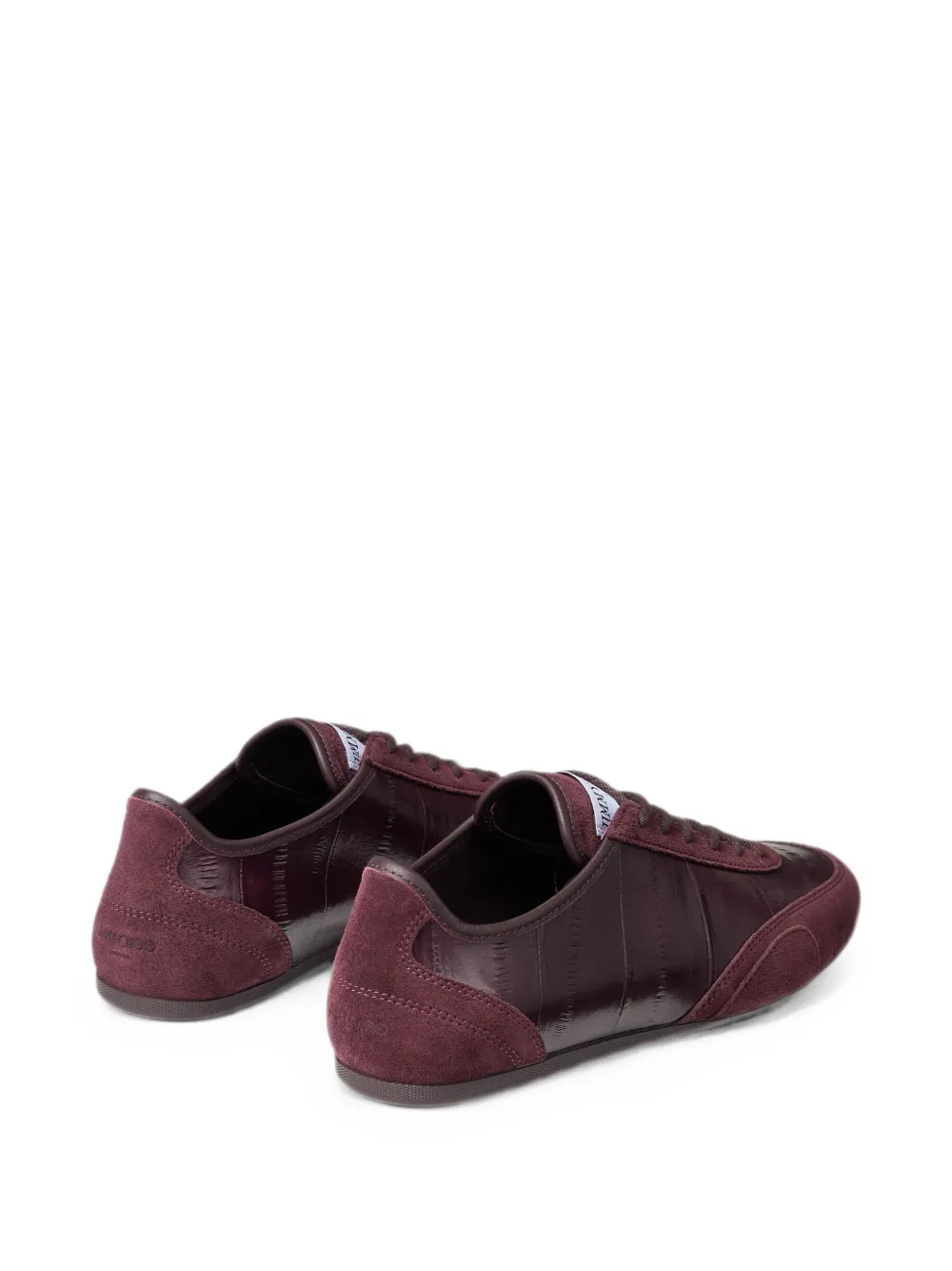 Jimmy Choo Sunny F leren low-top sneakers met print Rood