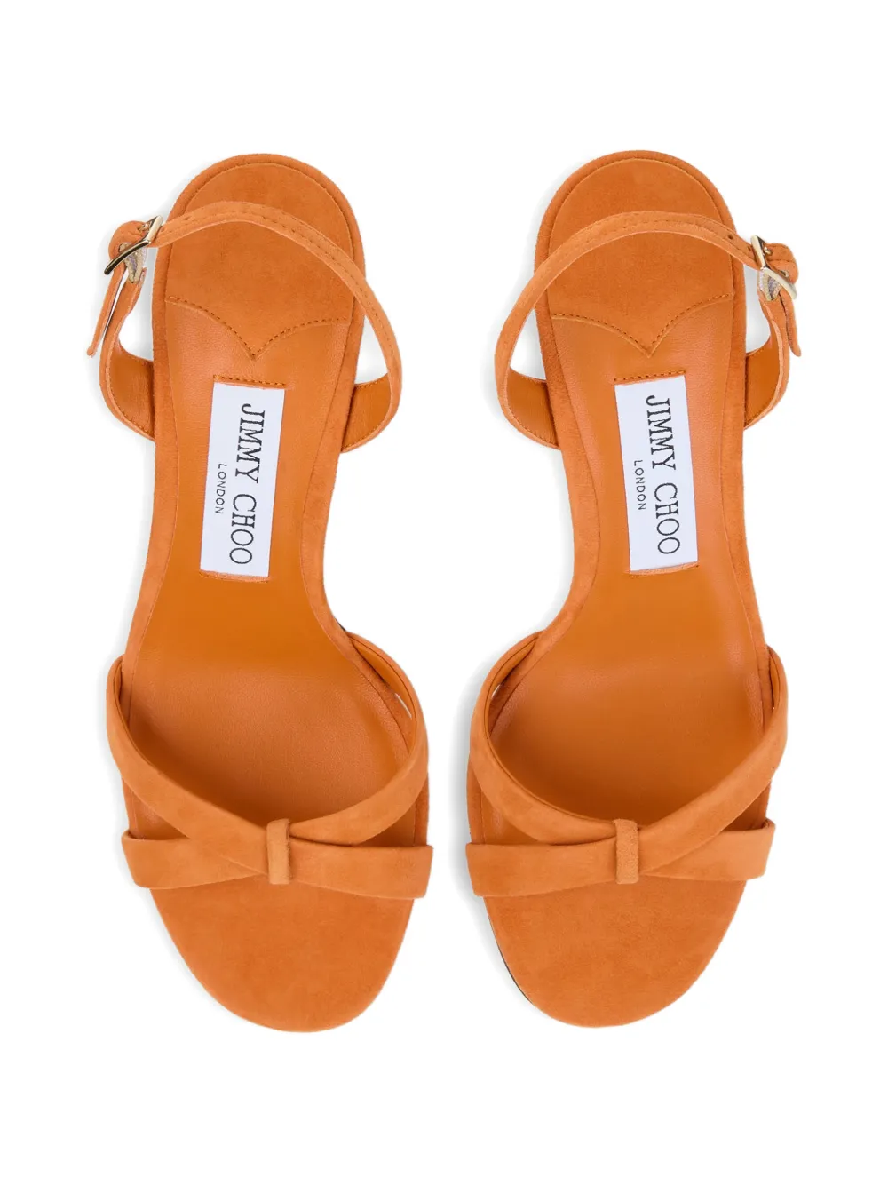 Jimmy Choo Elsy sandalen met geknoopt bandje Oranje