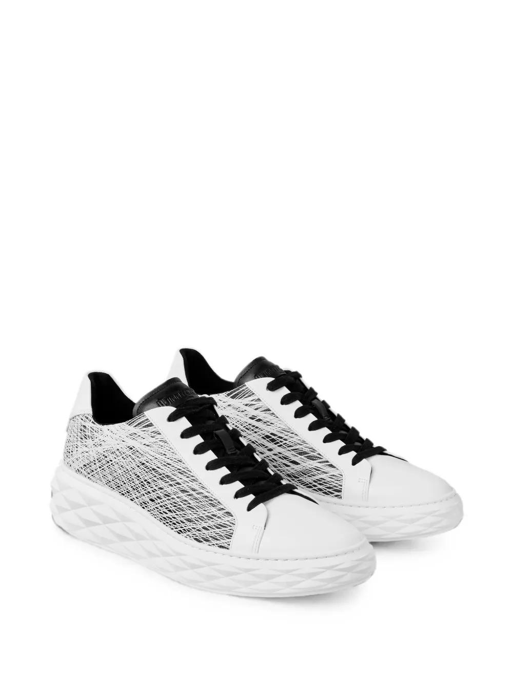 Jimmy Choo Diamond Light Maxi M sneakers Wit