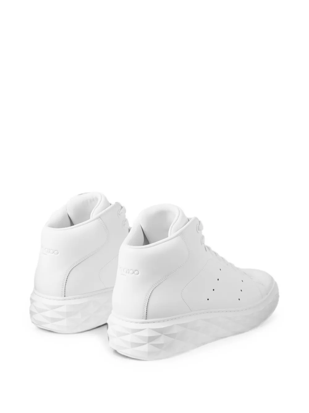 Jimmy Choo Diamond Maxi Hi sneakers Wit