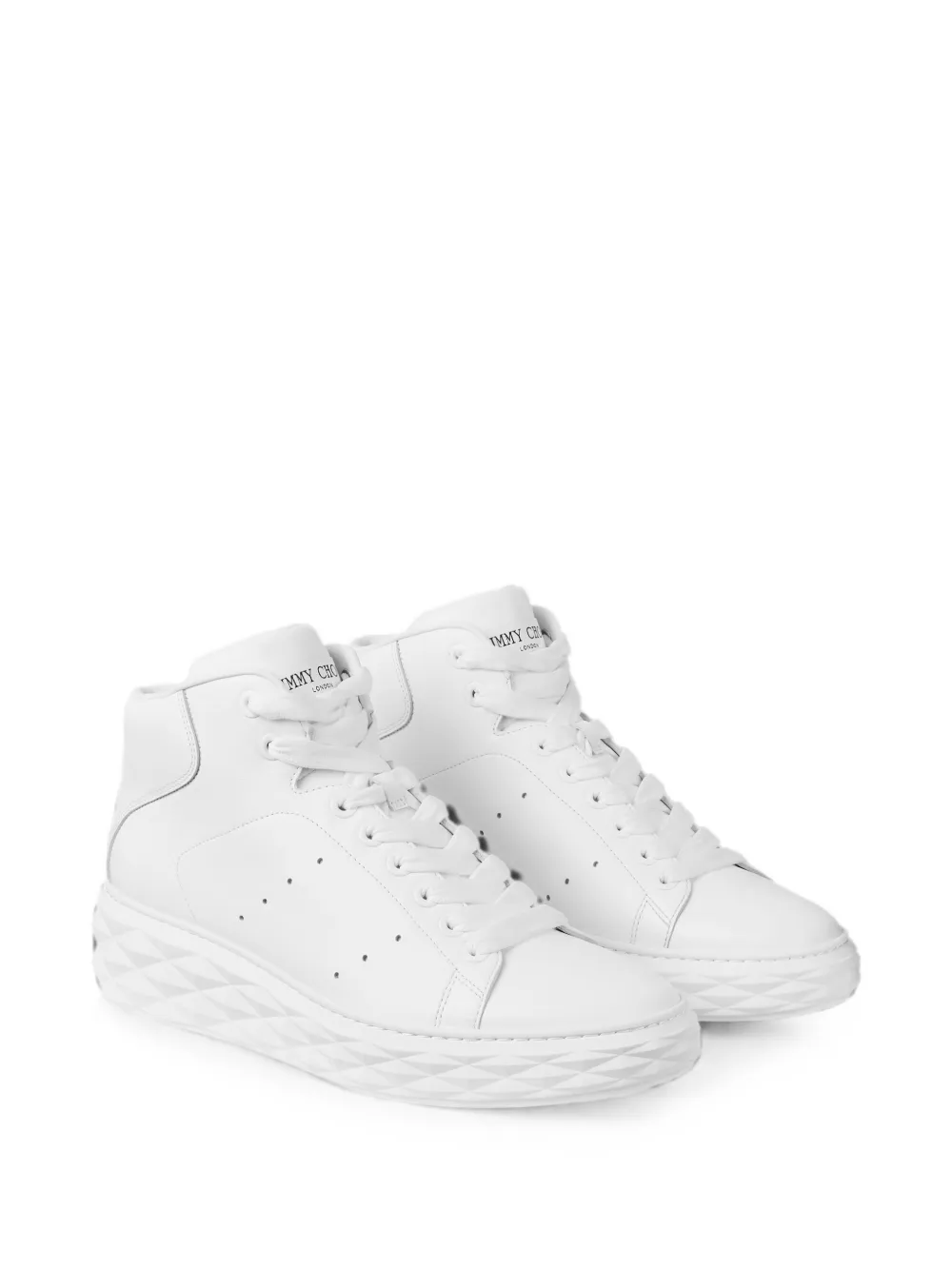 Jimmy Choo Diamond Maxi Hi sneakers Wit
