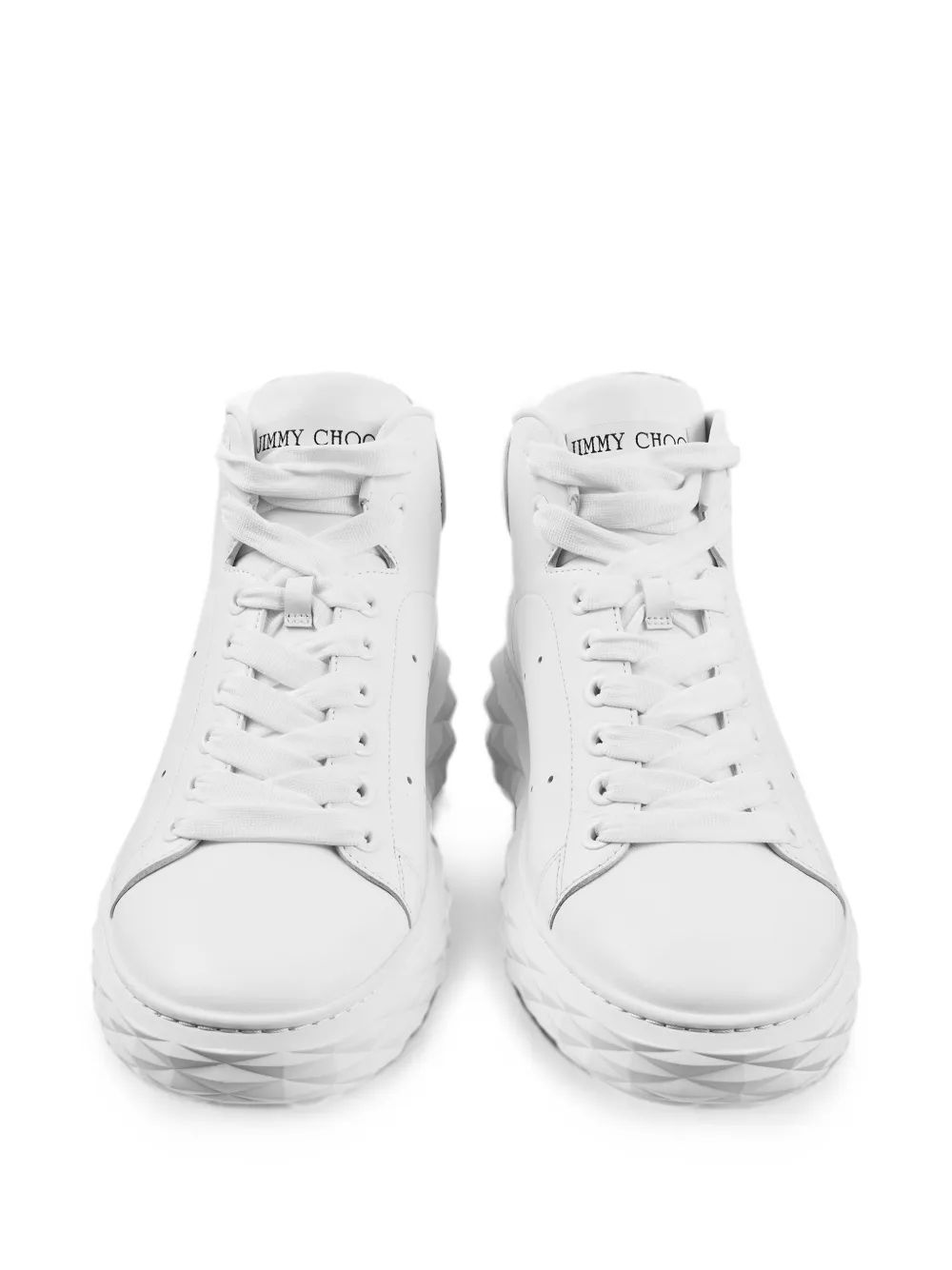 Jimmy Choo Diamond Maxi Hi sneakers Wit