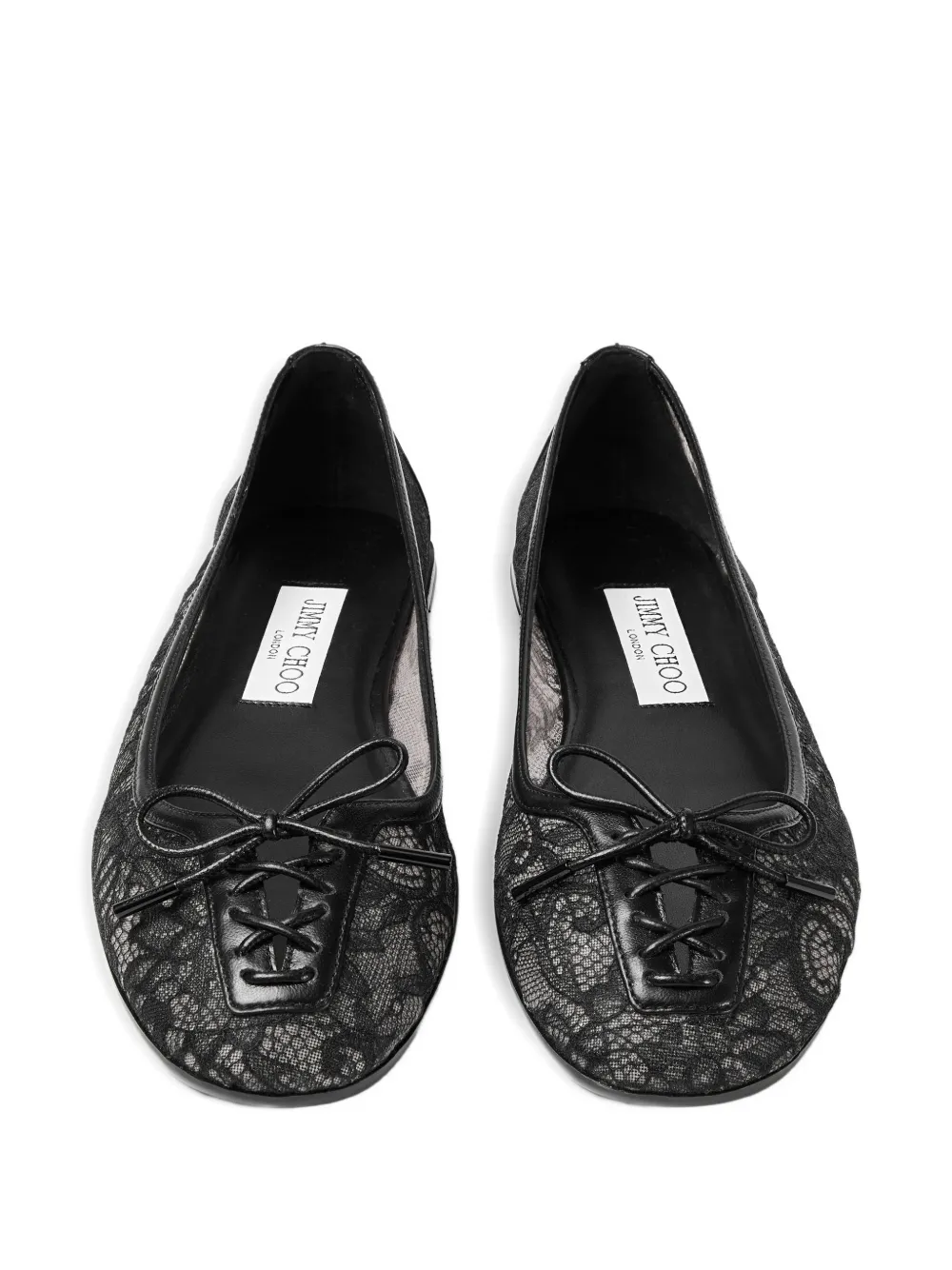Jimmy Choo Scarlett ballerina's met kant Zwart