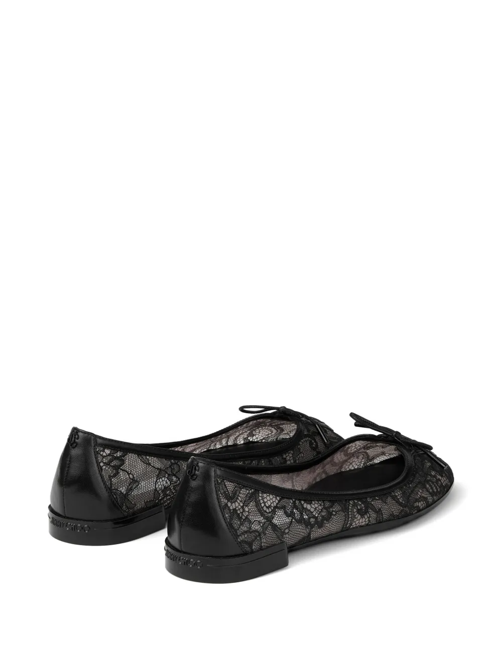 Jimmy Choo Scarlett ballerina's met kant Zwart