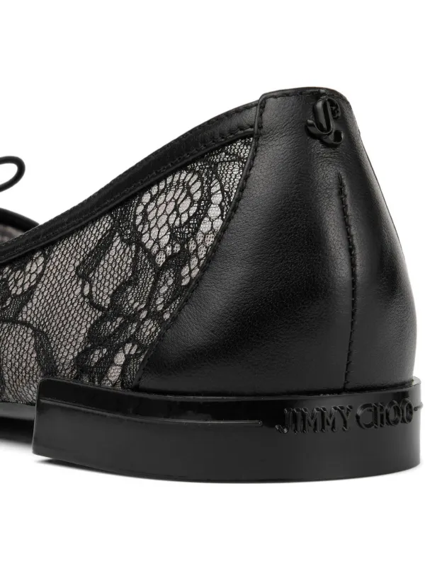 Jimmy Choo Scarlett Ballerina Flats | Black | FARFETCH