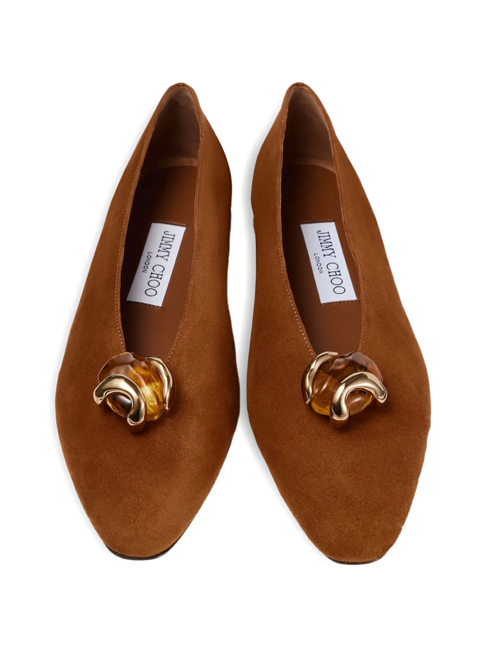 Jimmy Choo Margot ballerina's Bruin