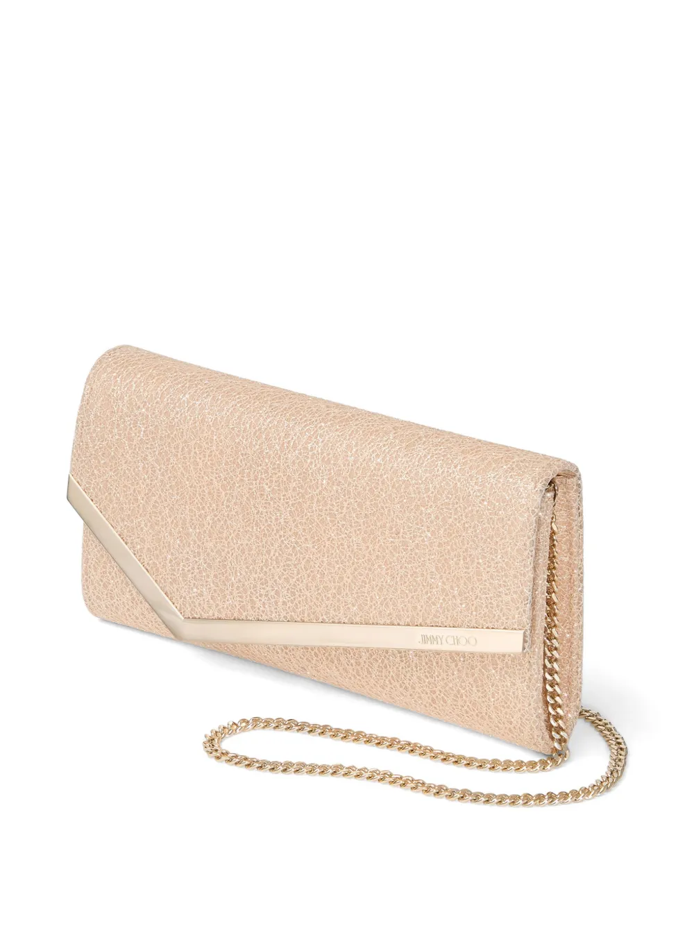 Jimmy Choo グリッタークラッチバッグ | ニュートラル | FARFETCH JP