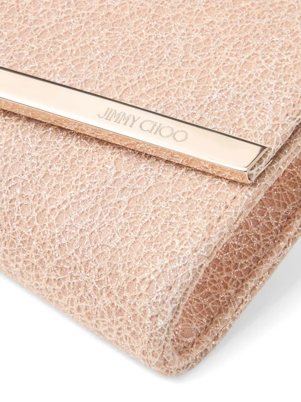 Jimmy Choo グリッタークラッチバッグ | ニュートラル | FARFETCH JP