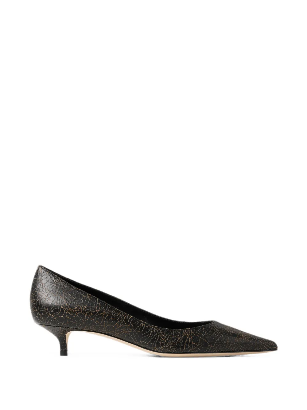 Jimmy Choo Amelia cracked leather pumps - Nero