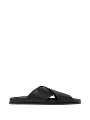 Rick Owens レザー ストラップ サンダル | ブラック | FARFETCH JP