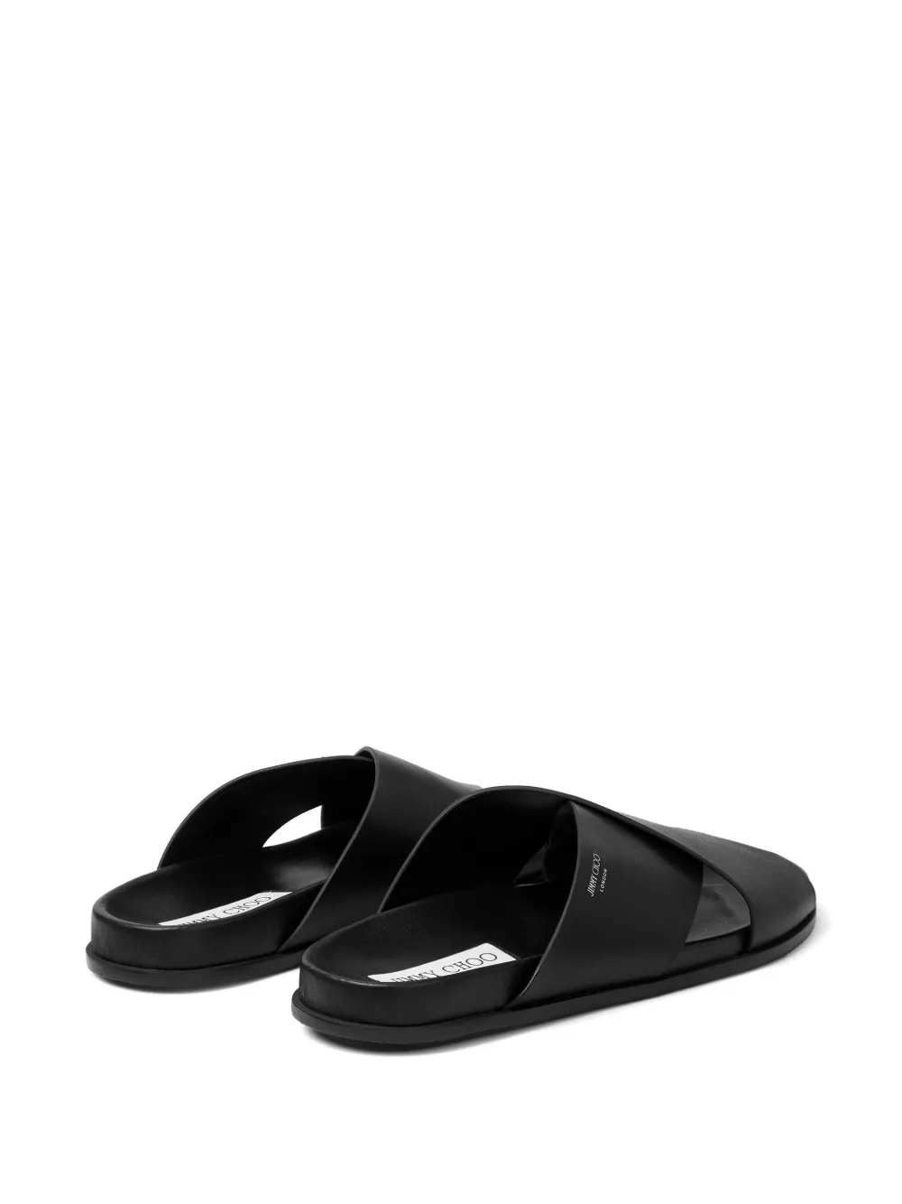 Jimmy Choo Sol crossover-strap sandals Zwart