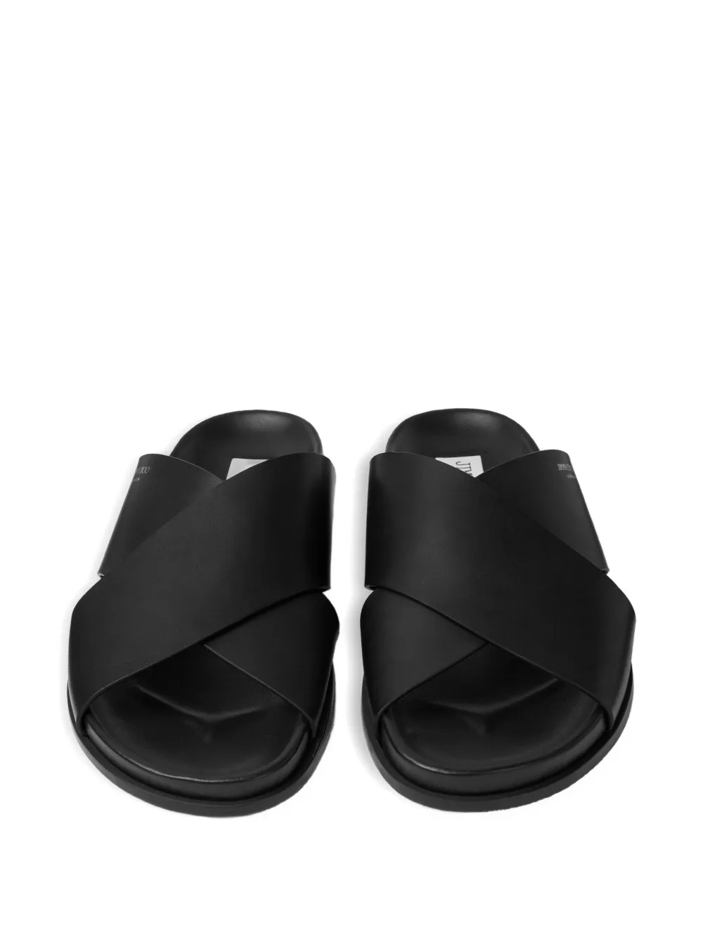 Jimmy Choo Sol crossover-strap sandals Zwart