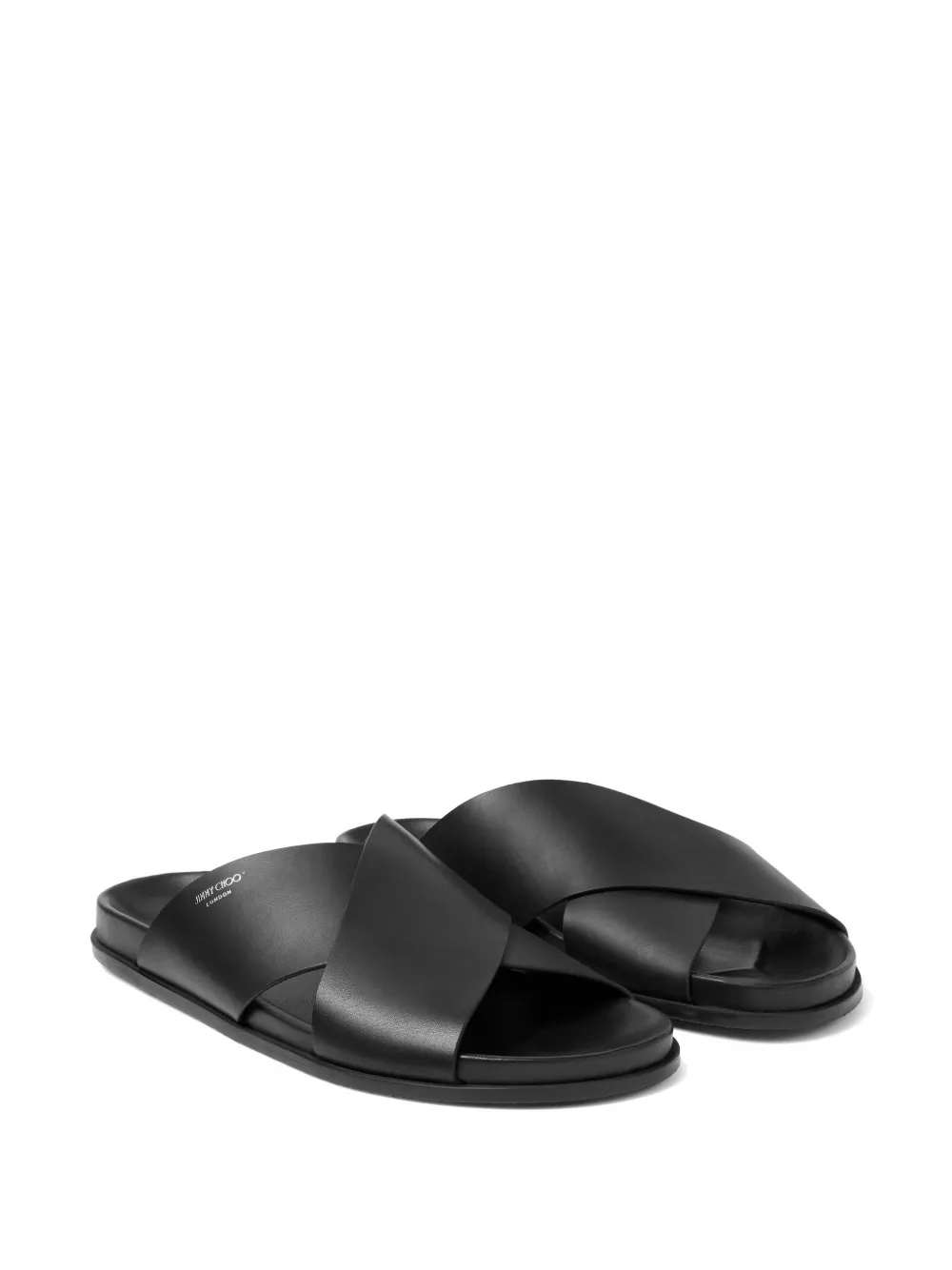 Jimmy Choo Sol crossover-strap sandals Zwart